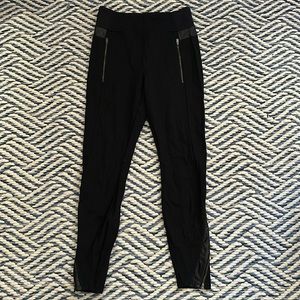 Athleta Black Faux Leather Leggings